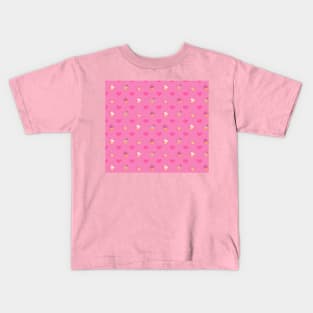 Pink Cupcake Pattern Kids T-Shirt